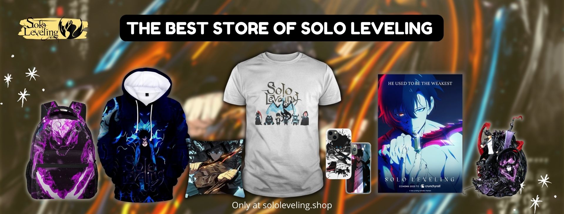 Solo Leveling Banner - Solo Leveling Merch
